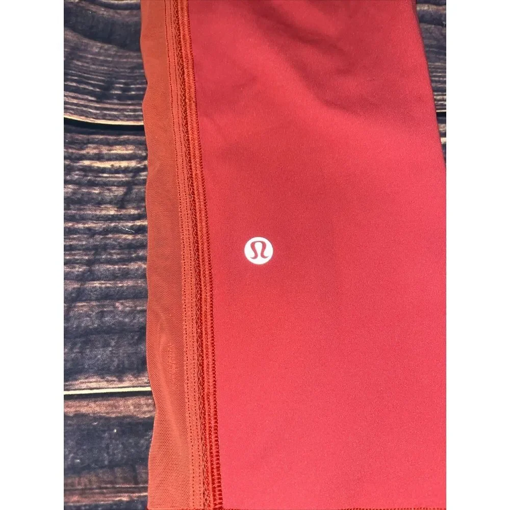 Lululemon Speed Up Crop *High Mesh 21" Aries Size 6 Leggings Yoga Athletic Run - Picture 4 of 5